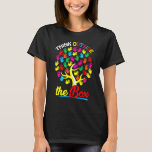 T-shirt Jour De sensibilisation sur l'autisme Pensez Dehor