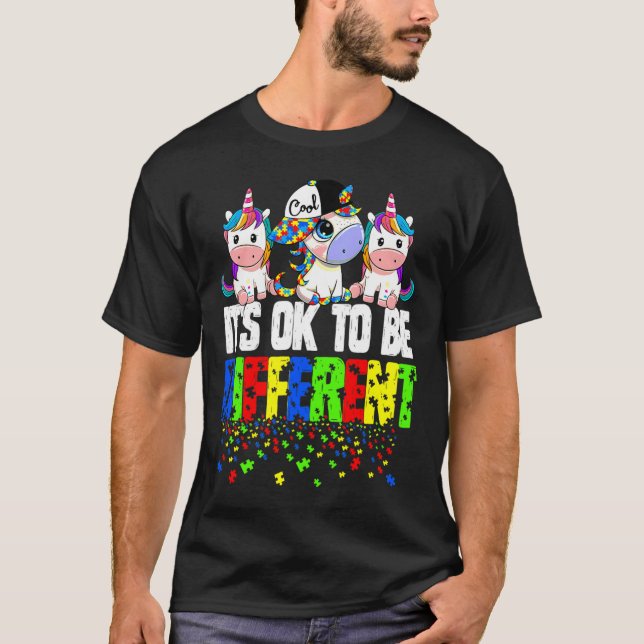 T-shirt Jour De sensibilisation sur l'autisme Unicorn Son  (Devant)