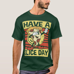 T-shirt Jour De Tranches, Pizza, Nourriture Italienne, Sli