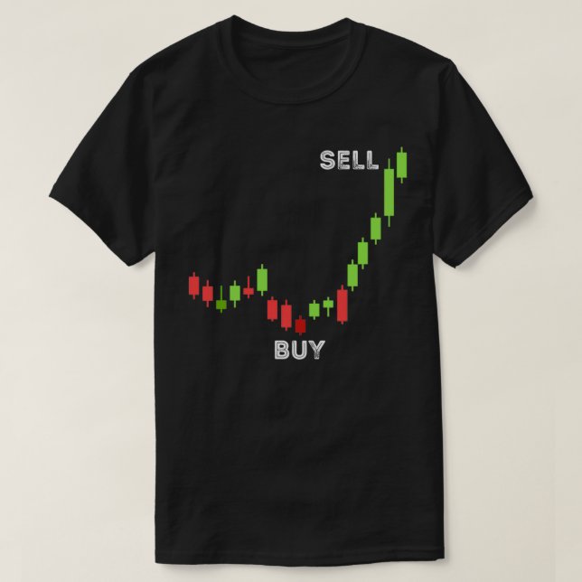 T-shirt Jour d'échange Stock négociant marché Vendre Achet (Design devant)