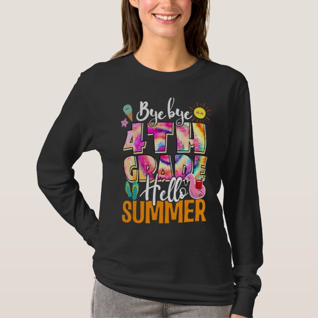 T-shirt Jour dernier de l'école au-dessus de 4e année Hell (Devant)