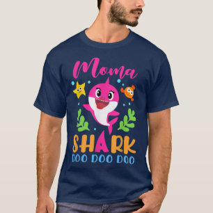 T-shirt Jour des mères de famille d'amoureux du requin Mom
