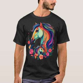 T-shirt Jour des mères du cheval