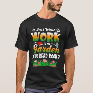 T-shirt Jour des Mères Jardin cadeau Jardin et livre Lover
