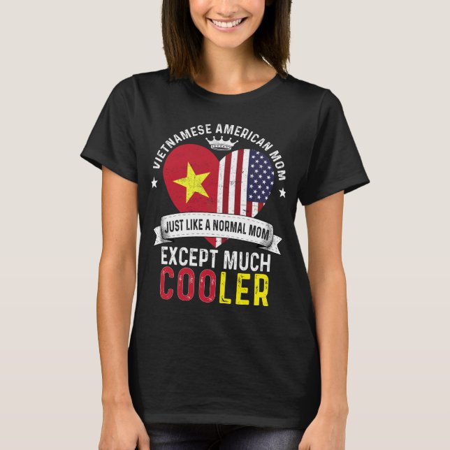 T-shirt Jour des mères vietnamiennes américaines Viêt Nam  (Devant)