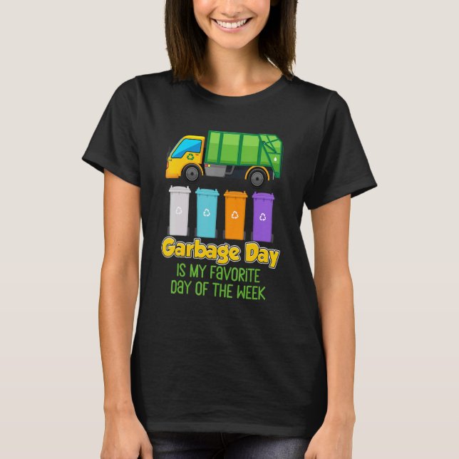 T-shirt Jour des ordures Conducteurs de camions Conducteur (Devant)