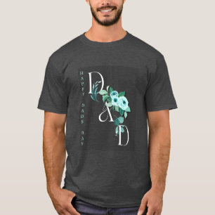 T-shirt Jour des papas verticaux floraux