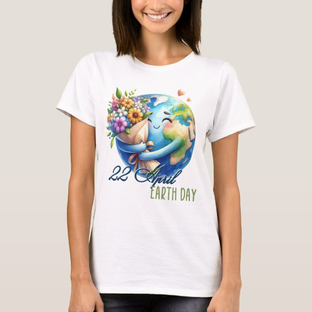 T-shirt Jour des terres 22 Avril Recycle Sauver L'Environn (Devant)