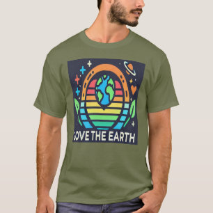 T-shirt Jour des terres Dark Durable Earth Love