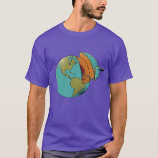 T-shirt Jour des terres Earth Cake Ecologie Carte de la Te