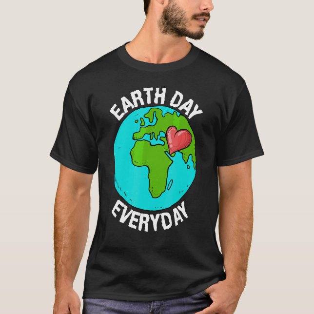 T-shirt Jour des terres Eco Jour des terres tous les jours (Devant)