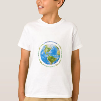 T-shirt Jour des terres Est Longmeadow, logo original, T-s