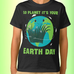 T-shirt Jour des terres : Go Planet C'est ton Jour des ter