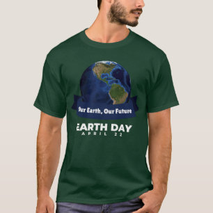 T-shirt Jour des terres heureux