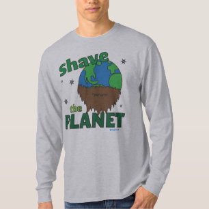 T-shirt Jour des terres Hipster Rasé (Économisez) La Planè