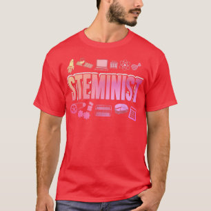 T-shirt Jour des terres Pour Les Femmes En Science Stéméni