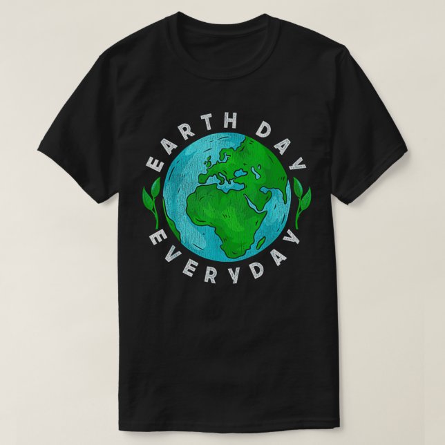 T-shirt Jour des terres quotidien 1 (Design devant)