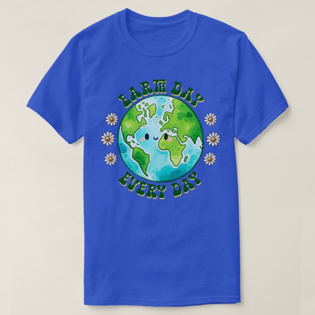 T-shirt Jour des terres quotidien 7 (Design devant)