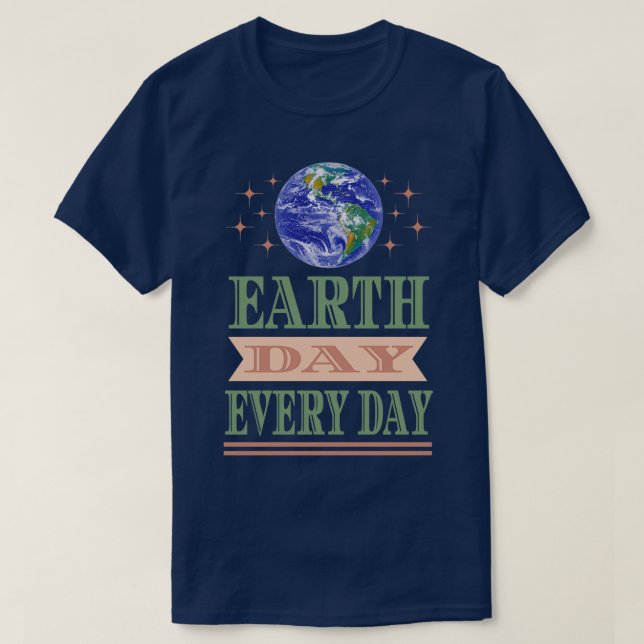 T-shirt Jour des terres tous les jours 2022 Sauvez la plan (Design devant)