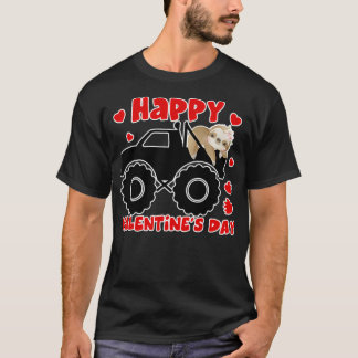 T-shirt Jour des Valentines de la Fente de Camion Tg Cute