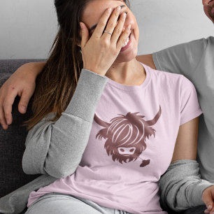 T-shirt Jour des Valentines roses des Couples de Vaches de