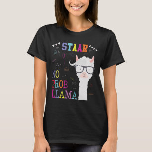 T-shirt Jour d'essai Squad No Prob-llama Llama Enseignant