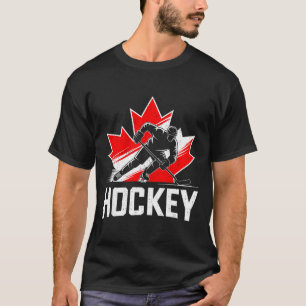 T-shirt Jour du Canada hockey patriotique feuille d'érable