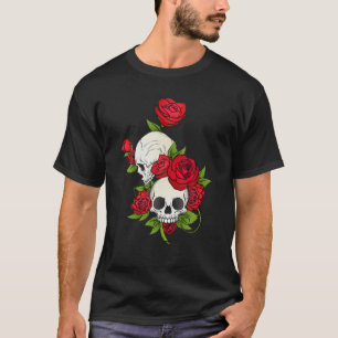 T-shirt Jour Du Crâne De Sucre Floral De Dead Dia De Muert