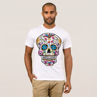 T-shirt jour du crâne des calaveras décorées