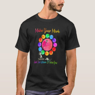 T-shirt Jour du point, faites votre marque et voyez où cel