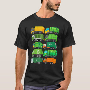 T-shirt Jour du recyclage des camions de déchets Séparatio