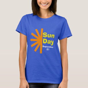 T-shirt Jour du soleil pour l'énergie solaire