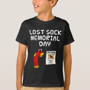 T-shirt Jour du souvenir des chaussettes perdues, blanchis