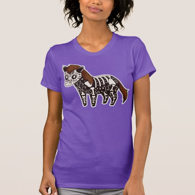 T-shirt Jour du squelette du Pony Mort (Devant)