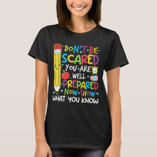 T-shirt Jour Enseignant Montrer Ce Que Vous Connaissez Tes