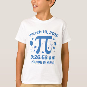 T-shirt Jour heureux de pi ! - 9h26 du jour de pi 2015 -