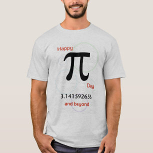 T-shirt Jour heureux de pi et au delà de chemise