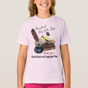 T-shirt Jour international du livre, jour de livre du