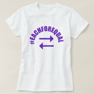 T-shirt Jour IWD 2020 Chacun Pour Égalité Hashtag Journée