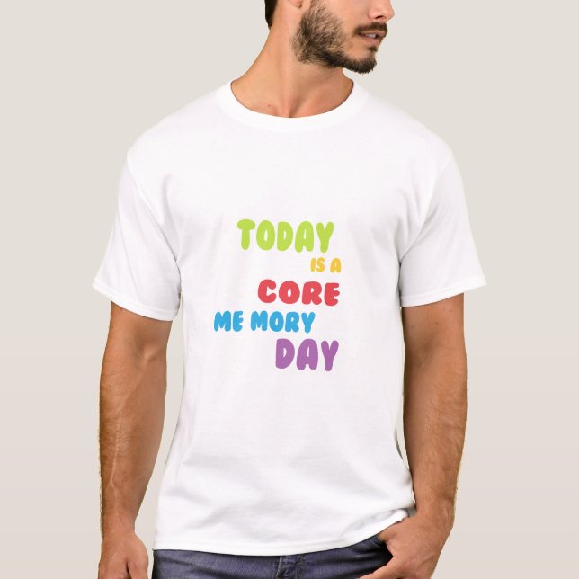 T-shirt Jour mémoire centrale Bella Canvas (Devant)