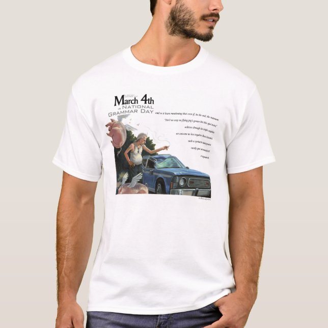 T-shirt Jour national de grammaire (Devant)