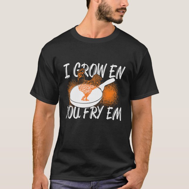 T-shirt Jour National Du Poulet Frit Je Crois En Vous Fry  (Devant)