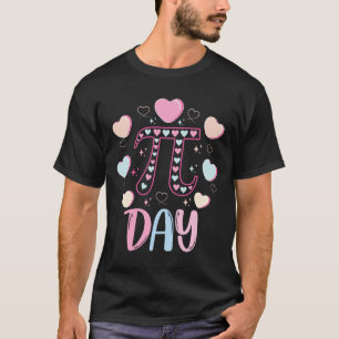 T-shirt Jour Pi 3.14 Symbole Pi Funny Jour Pi Candy Coeur 