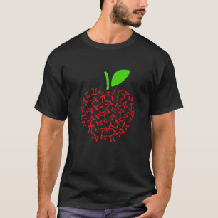 T-shirt Jour Pi Apprenti Math Apple Enseignant 3.14 Symbol