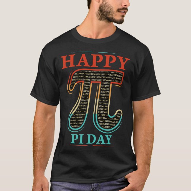 T-shirt Jour Pi Géométrie Algebra Math Joyeux Jour Pi (Devant)