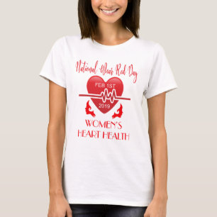 T-SHIRT JOUR ROUGE D'USAGE NATIONAL POUR LA SANTÉ DU COEUR