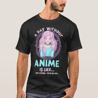 T-shirt Jour sans fille Anime Kawaii Otaku Art japonais C