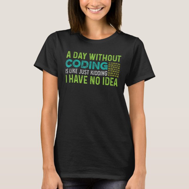 T-shirt Jour sans programmeur (Devant)