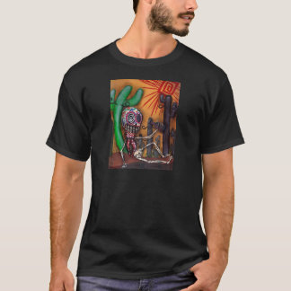 T-shirt Jour squelettique de désert de cactus de la