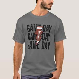 T-shirt Jour vintage Football Feu Bolt Funny Tea